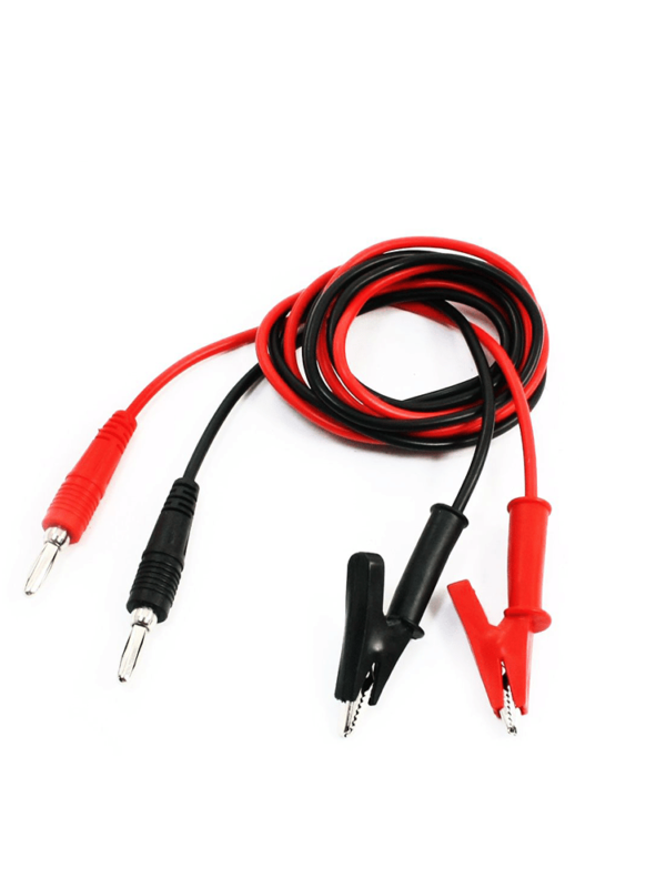 Pack of 2 Pin Lead To Crocodile Clip Adaptor