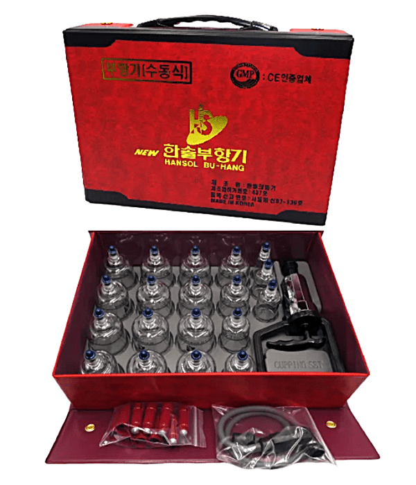 HANSOL Plastic Cupping Set, 19 Cups with Pump