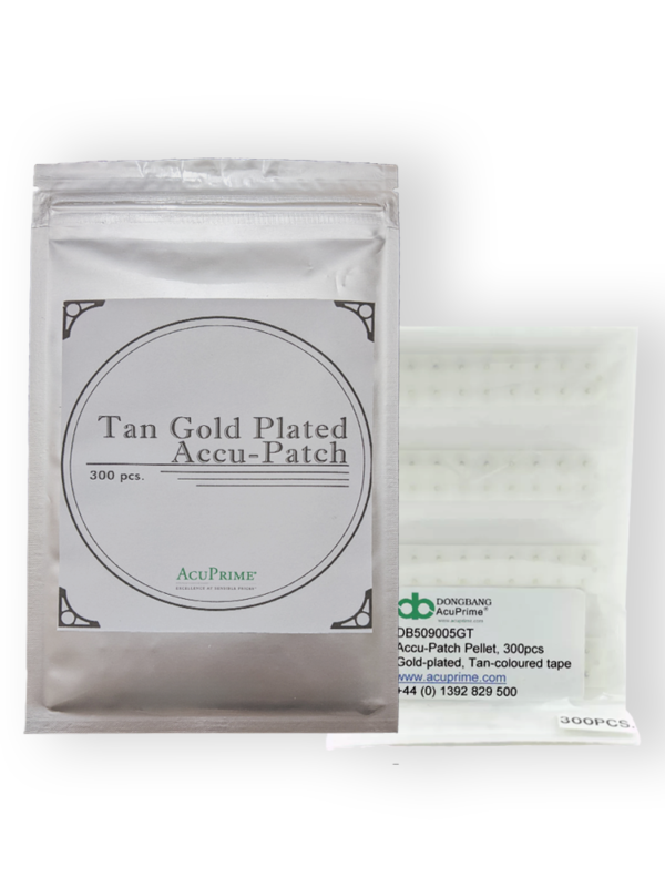 Tan Gold Plated Accu-Patch, 300pcs
